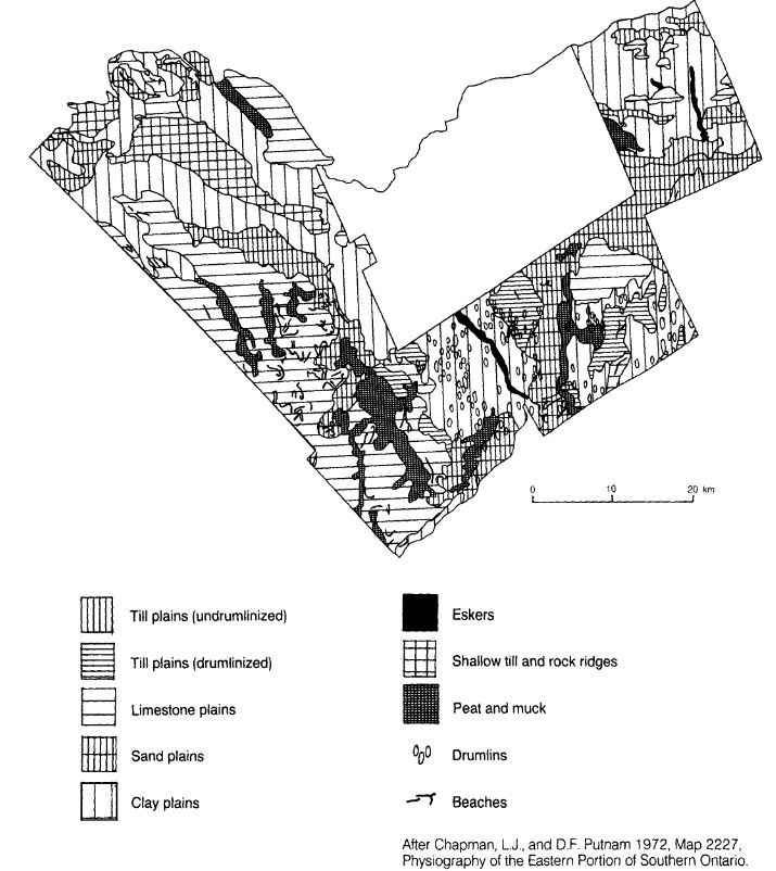 Leda clay map for Ottawa ON